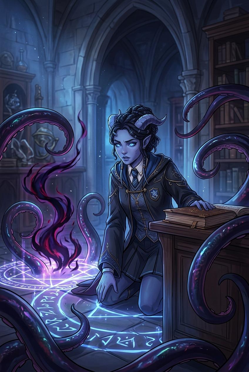 Draenei attends Hogwarts University
