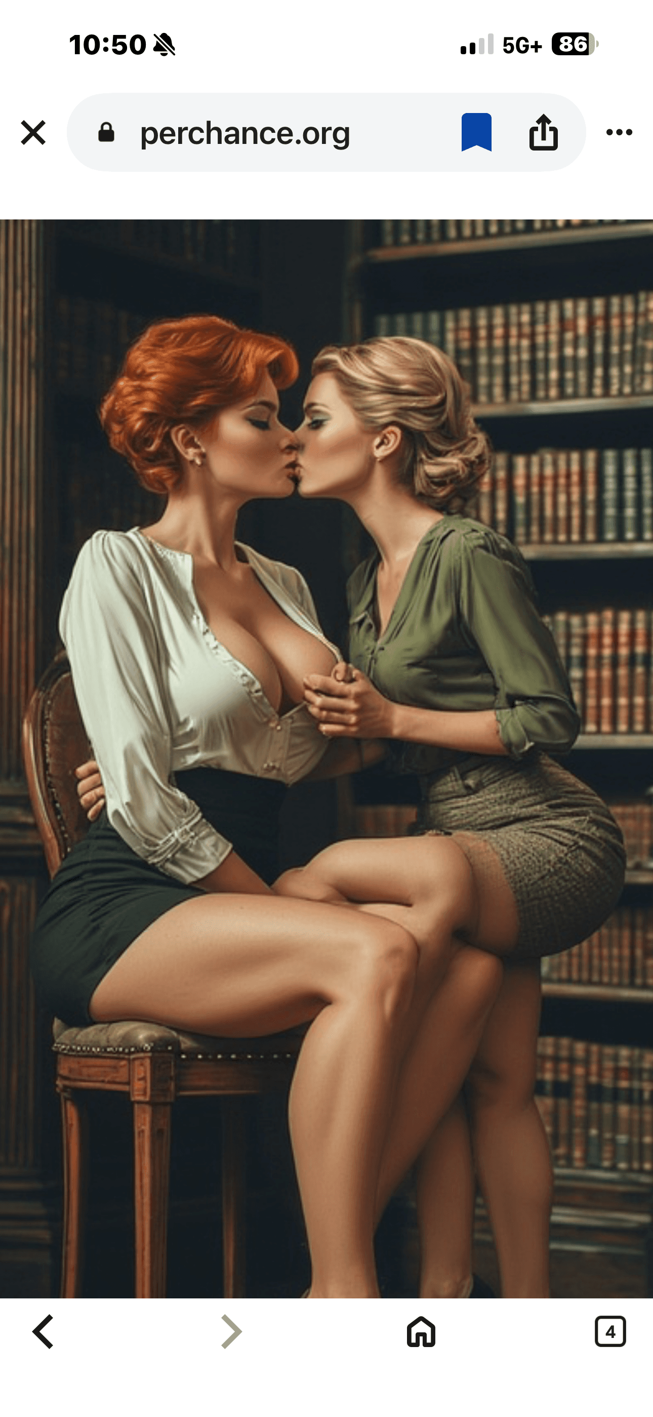 Librarians Break a Desperate Tit-Slut