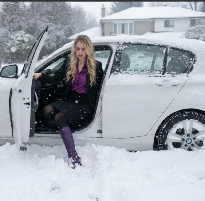 Neighbor's Snowbound Seduction