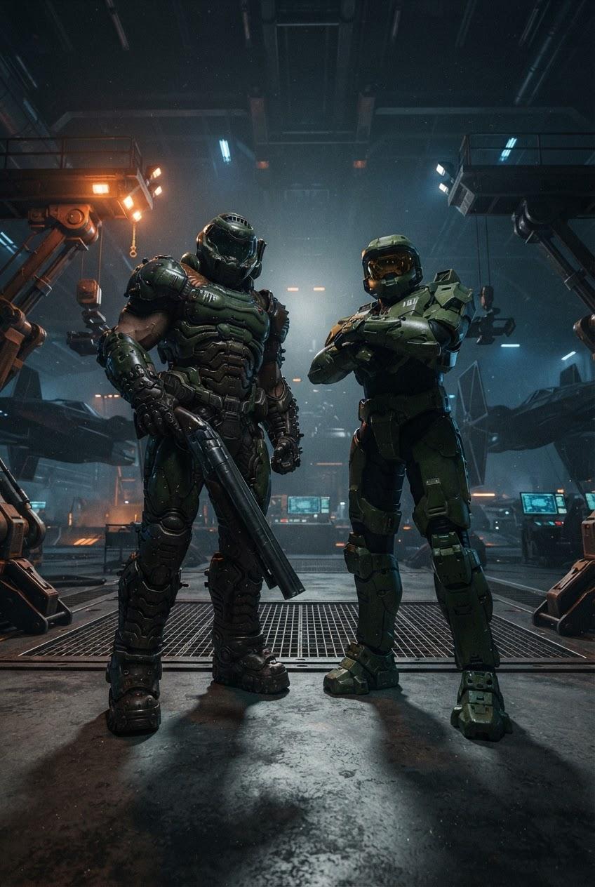 Spartan and Slayer's First Encounter