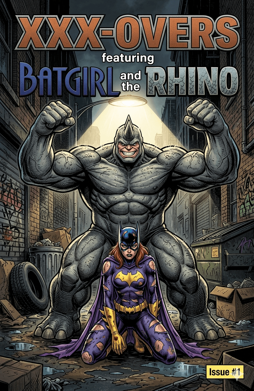 XXX-Overs #1 - Batgirl v. Rhino