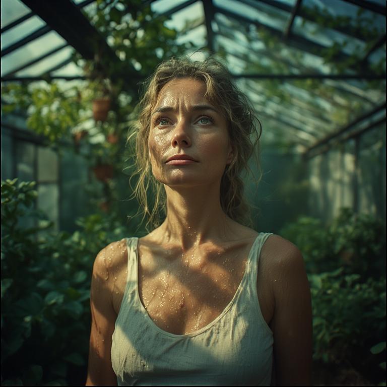 Sweaty Greenhouse Fuck