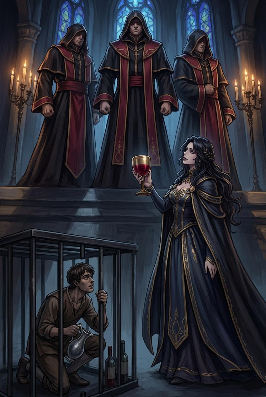 Caged Cup-Bearer Watches Consorts Fuck