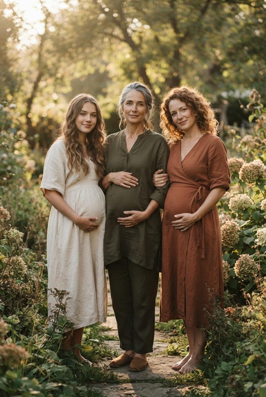 Impregnating Girlfriend, Daughter and Grandma