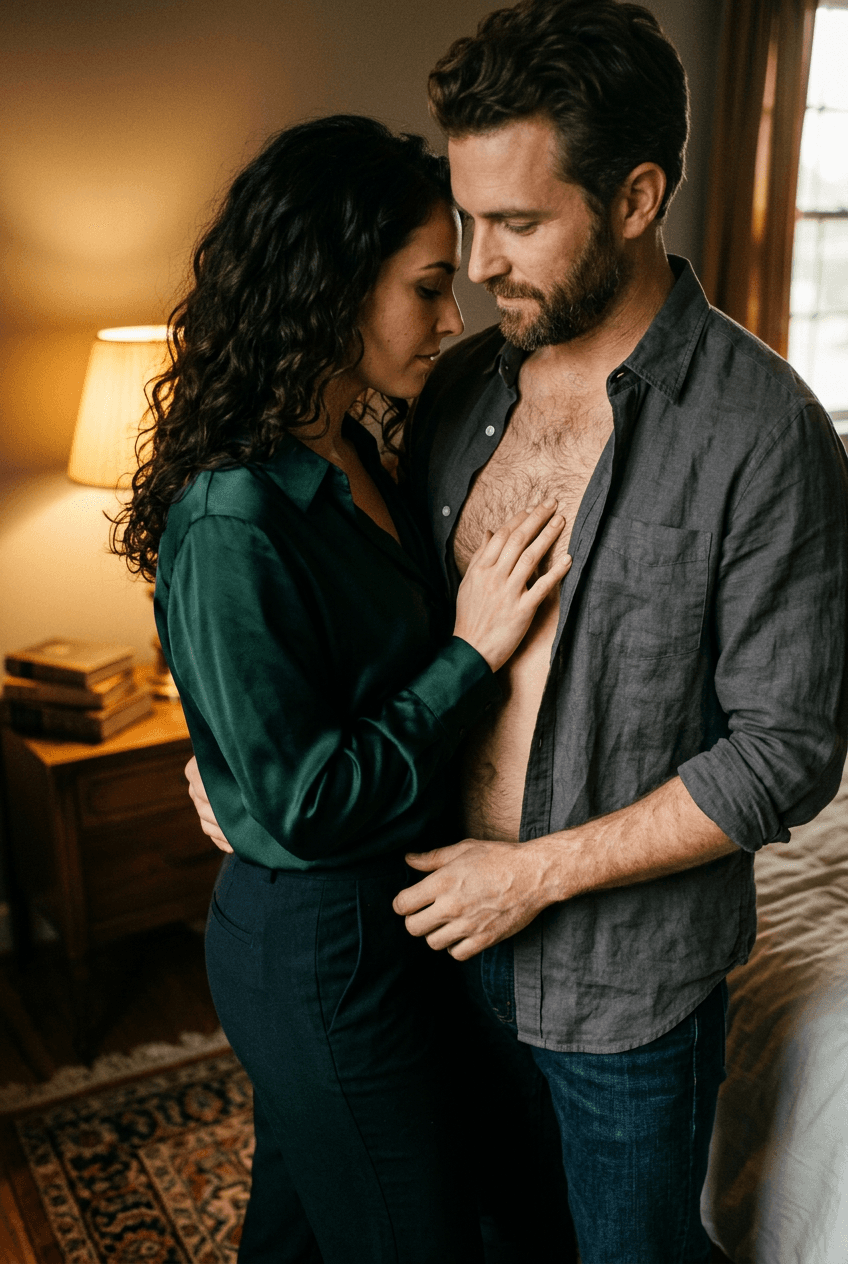 Coworker's lover claims her in kitchen