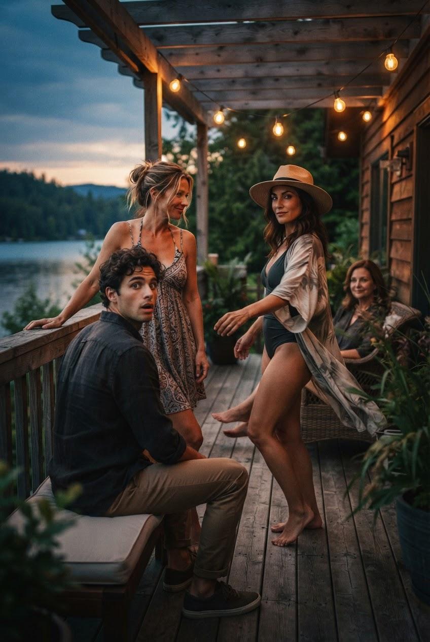 Mom's Friends Seduce Her Son