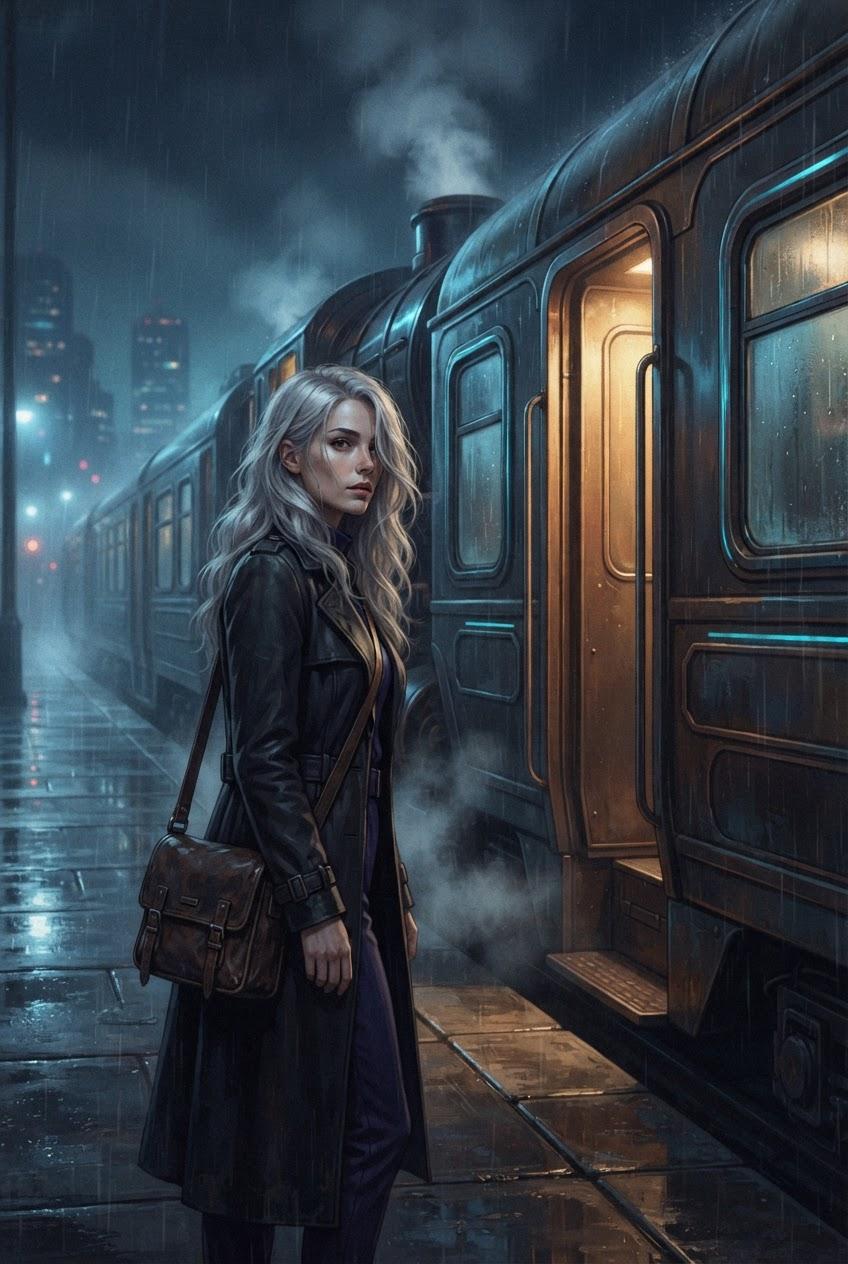 Curious passenger submits to dominant guide on sex train