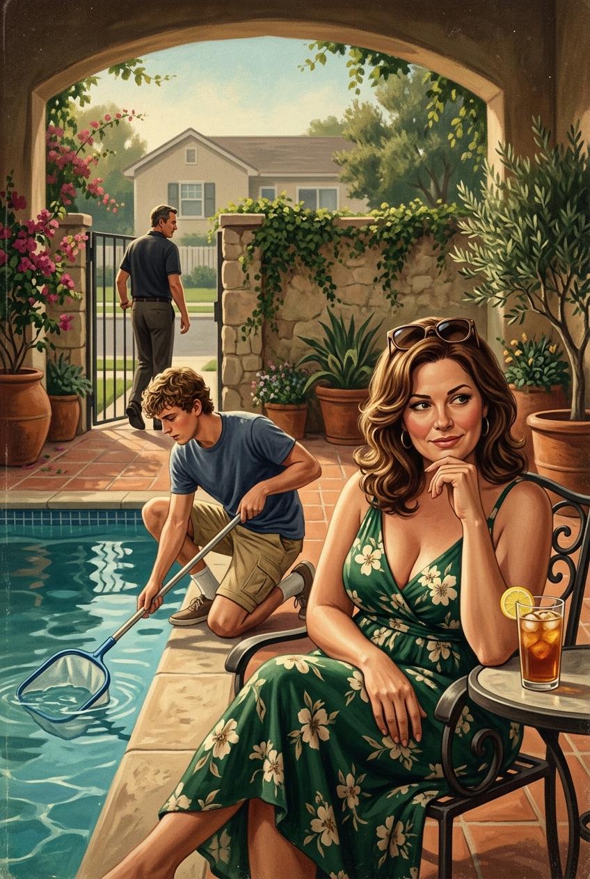 Pool Boy Fills Wife While Hubby's Away