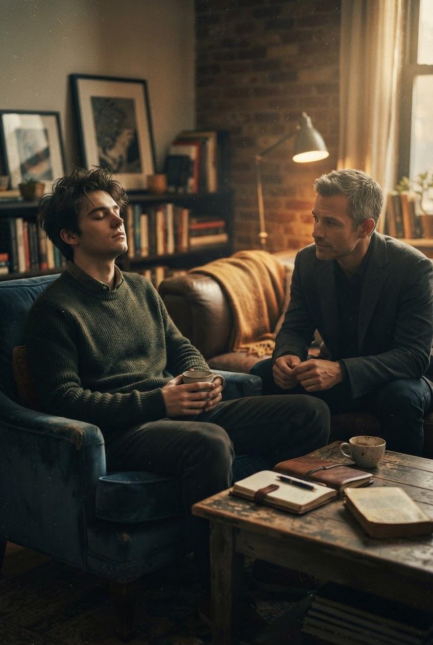 Older Man Teaches College Guy
