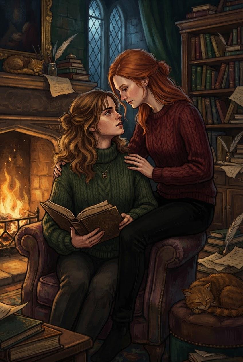Hermine und Ginny entdecken den Flüsterkuss