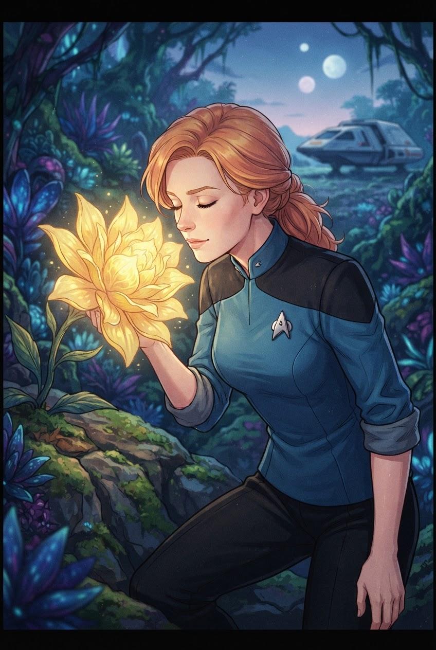 Officer's Flower-Induced Futa Growth