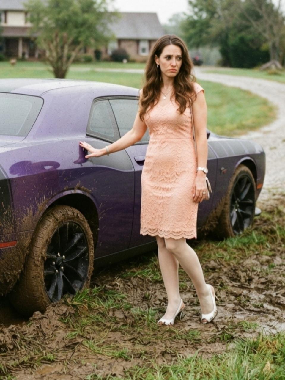 Wife Stuck in Mud Seduces Husband