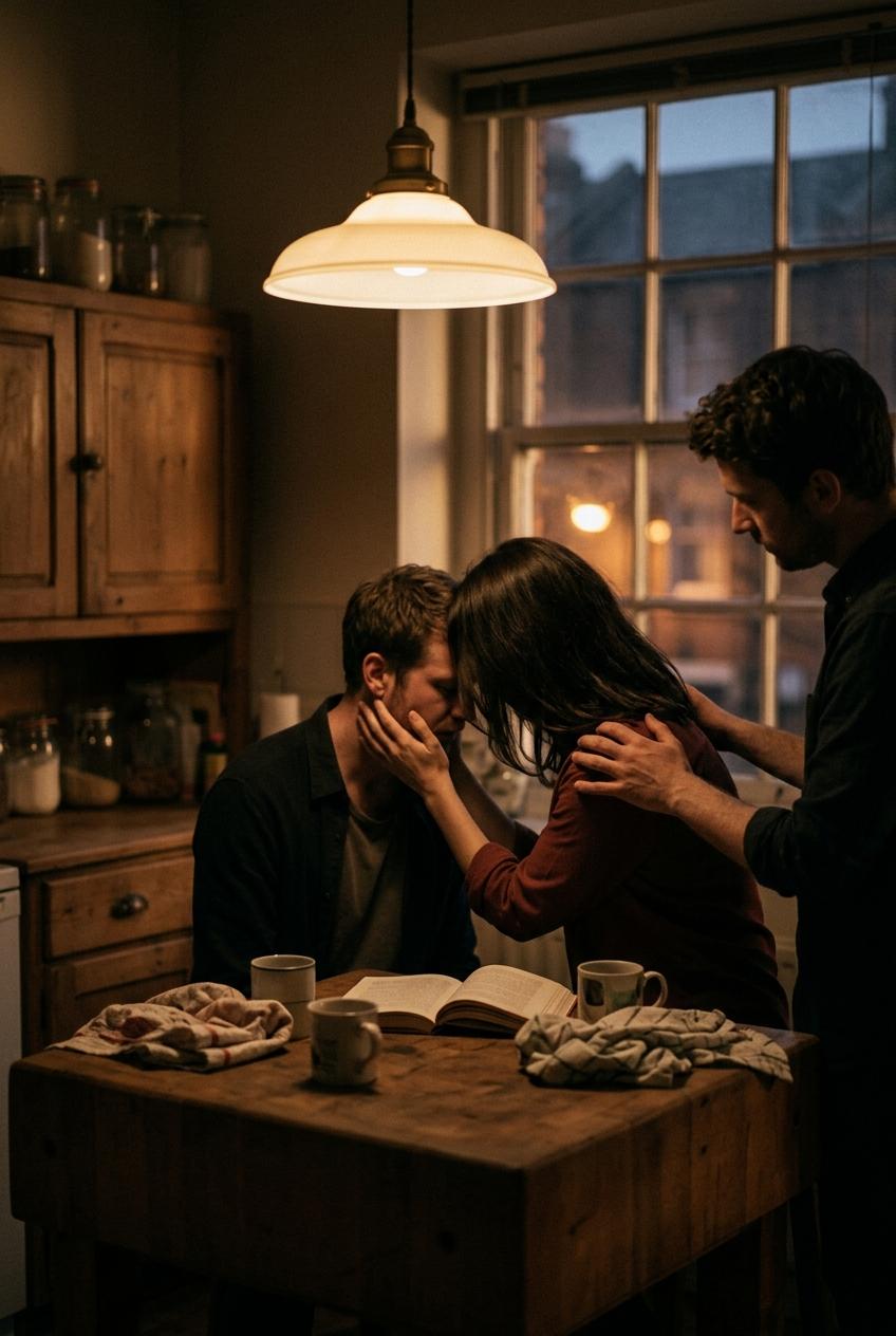 Double-Teamed on the Kitchen Counter