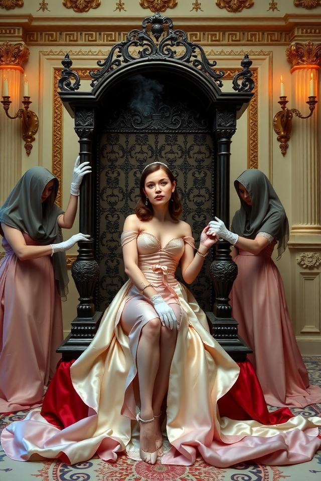 Veiled Seductresses Unveil Ange's Forbidden Desires