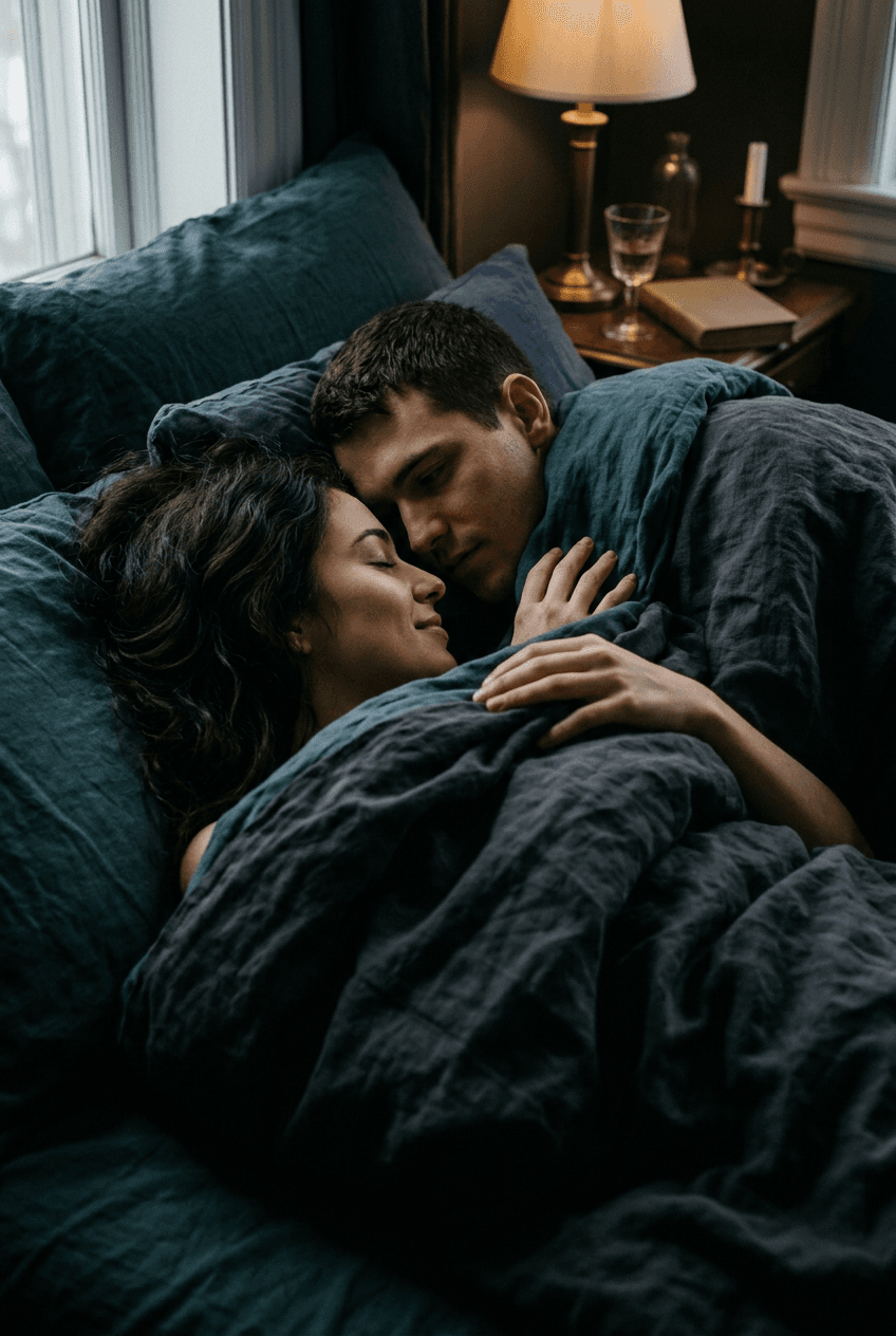 Mutual seduction in the bedroom