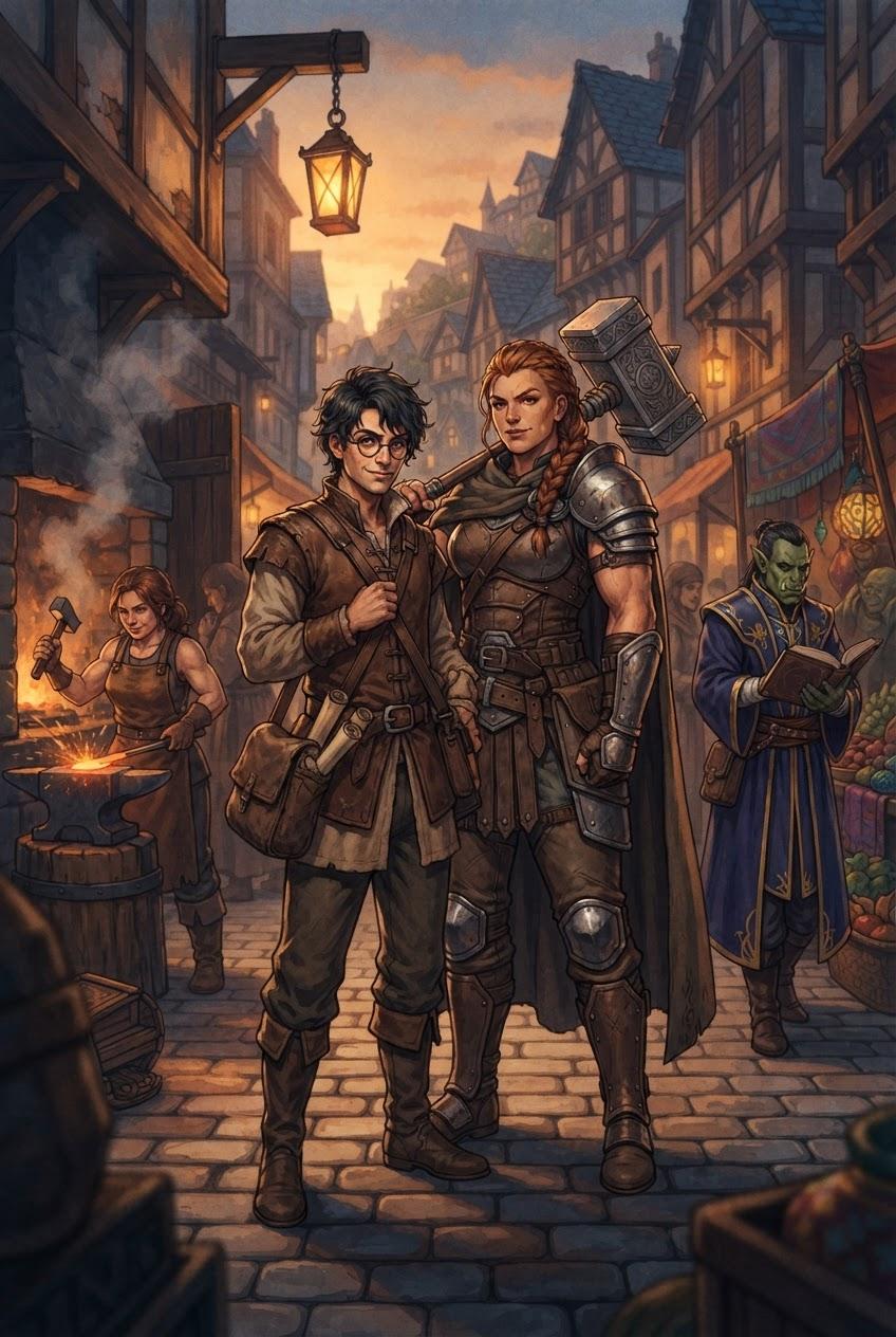 Mechanic and Nerd Stranded in Fantasy World