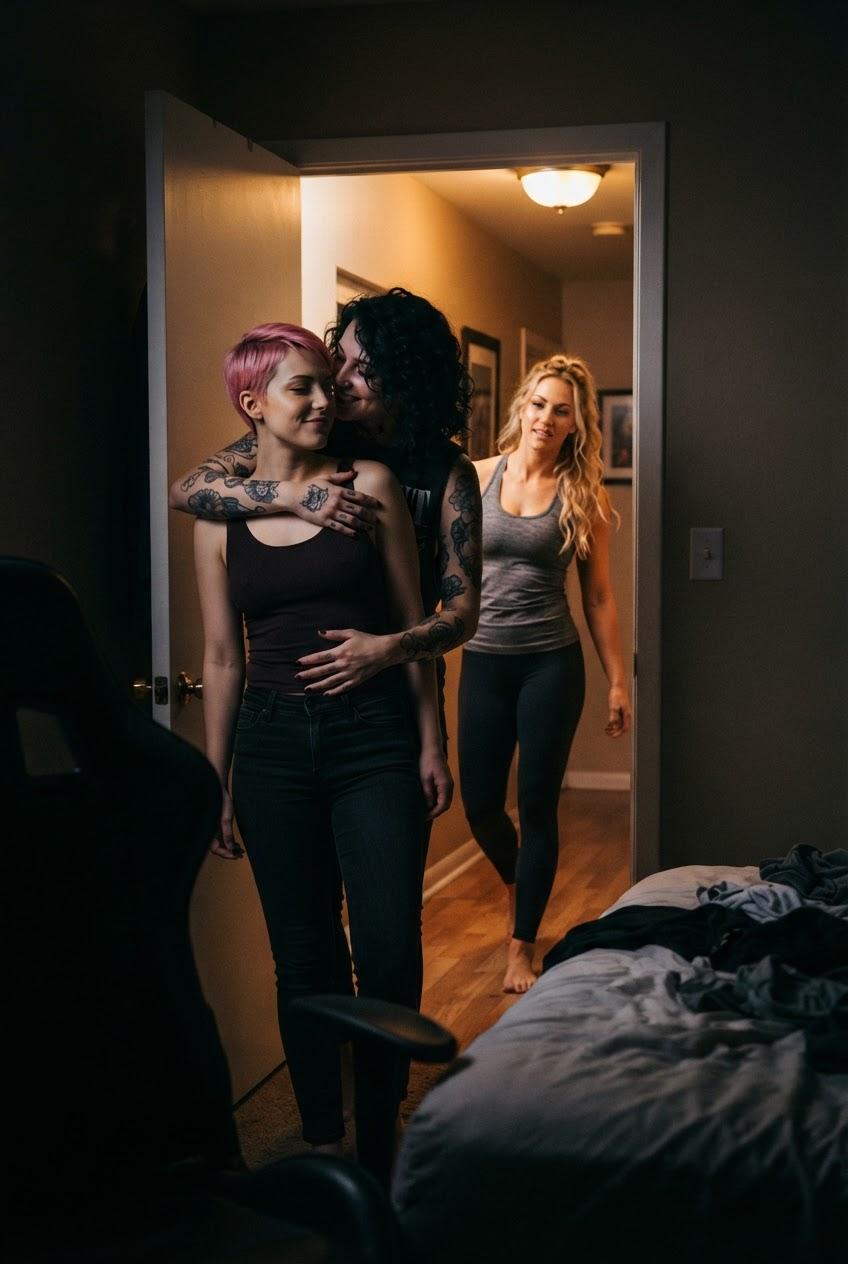 Caught By Stepsis And Her Lesbian Lovers