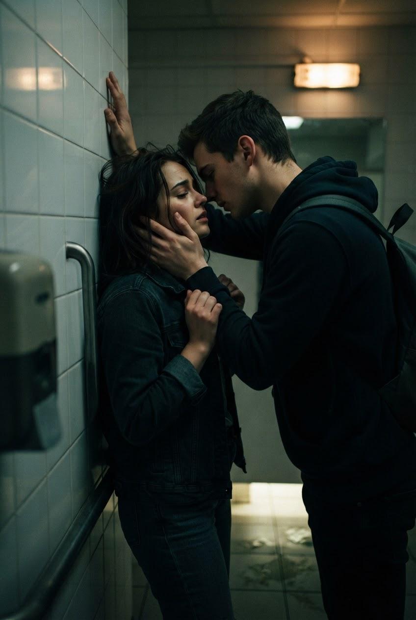 Virgin Girl Gets Fingered in Public Bathroom