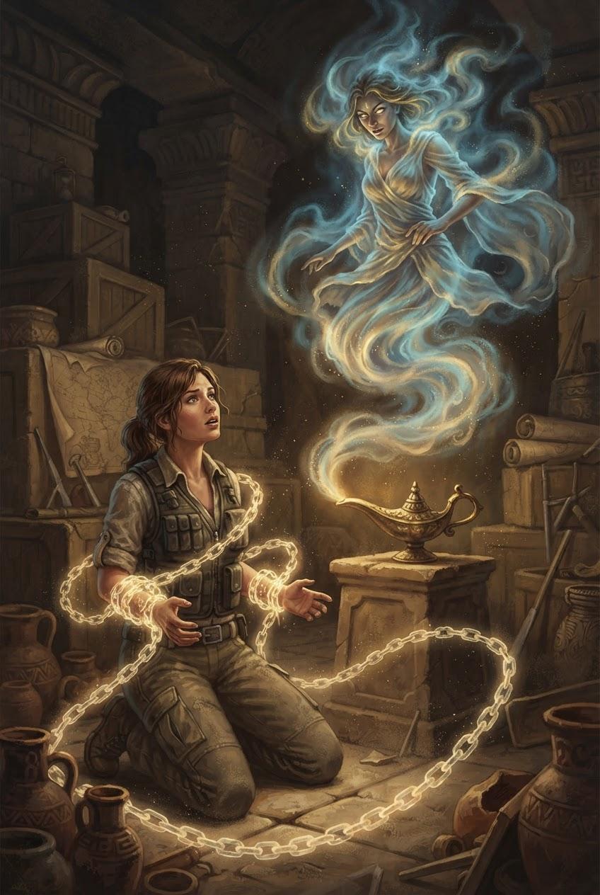 Djinn chains my pussy with wishes