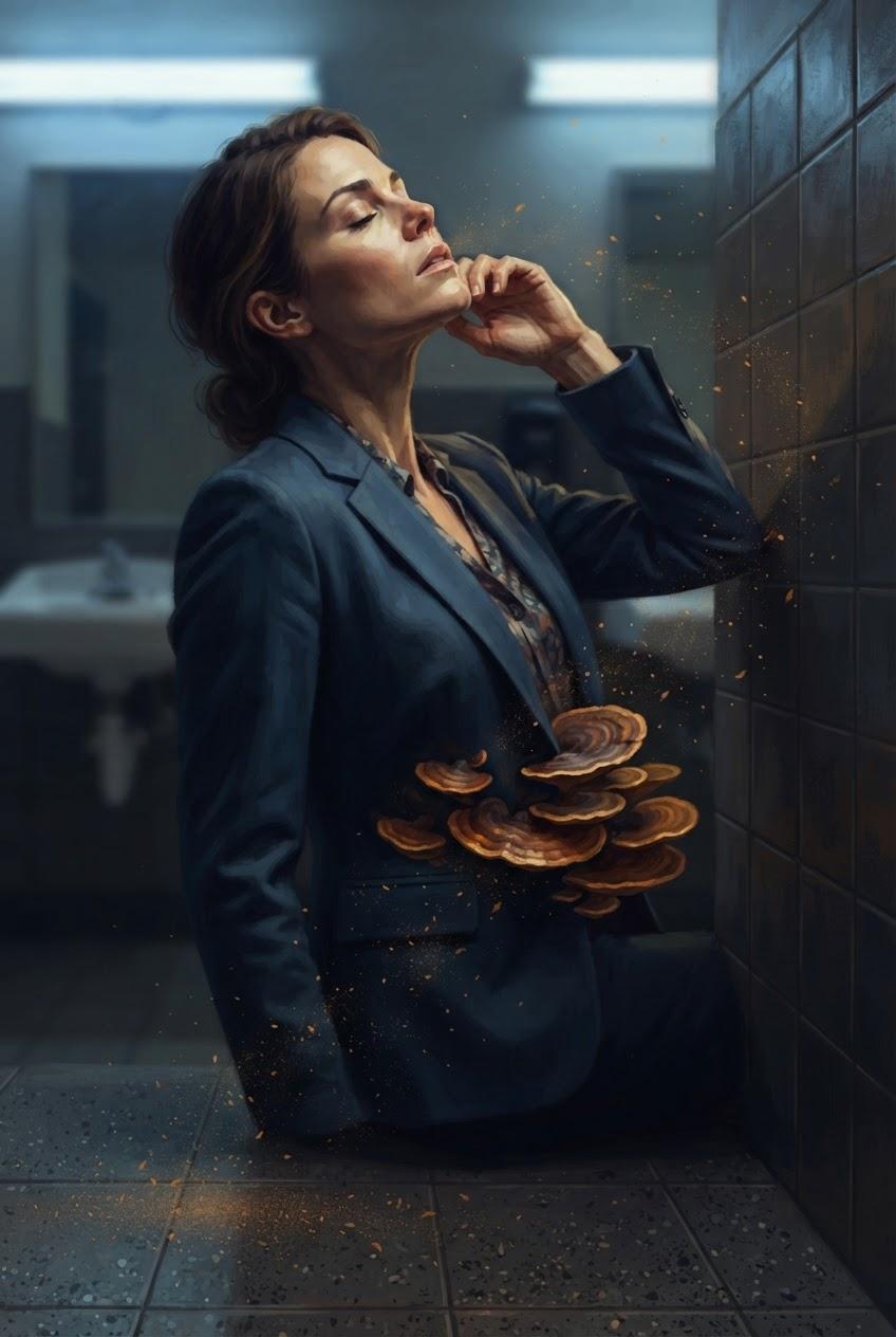 Office worker discovers her body sprouts erotic mushrooms