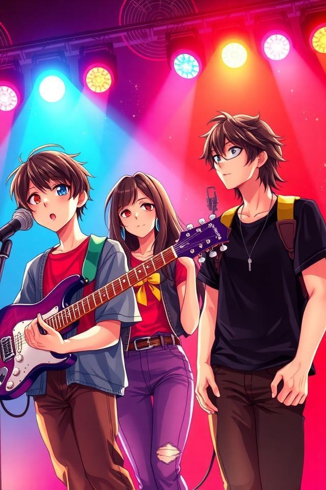 Two Classmates Seduced by Rock Music