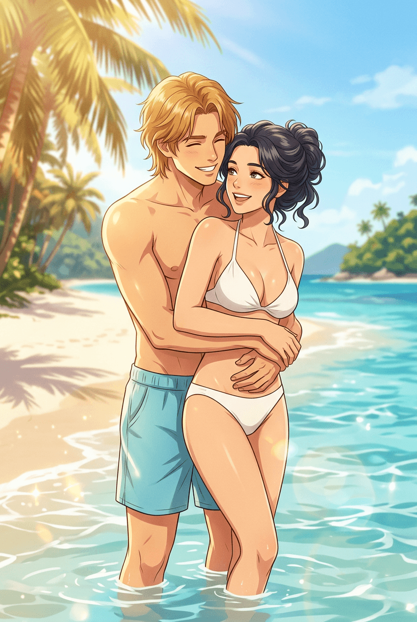 Jealous BF Claims Me on Beach