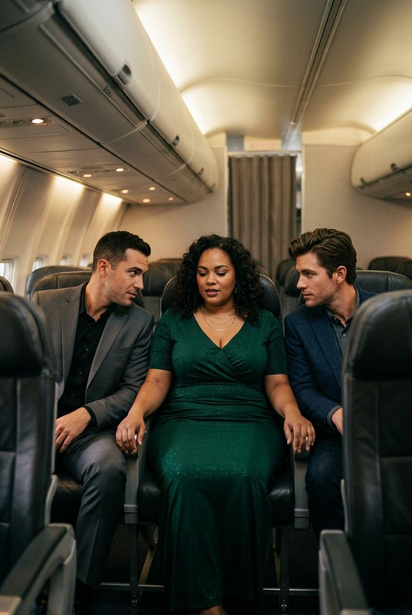 Wife Fucks Two Men on a Plane