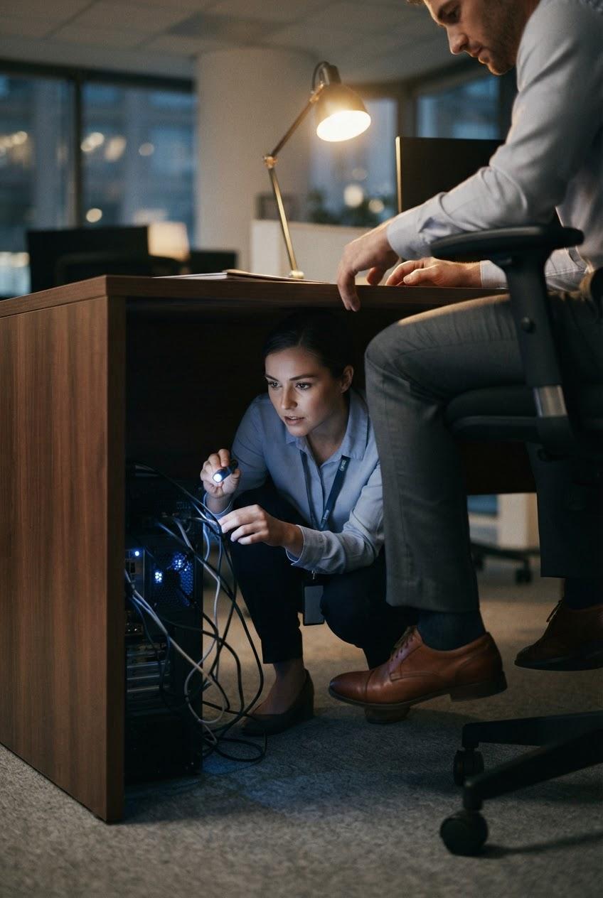A Security Breach Under the Desk