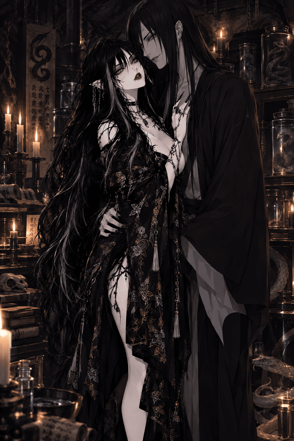 Black Flower, White Serpent