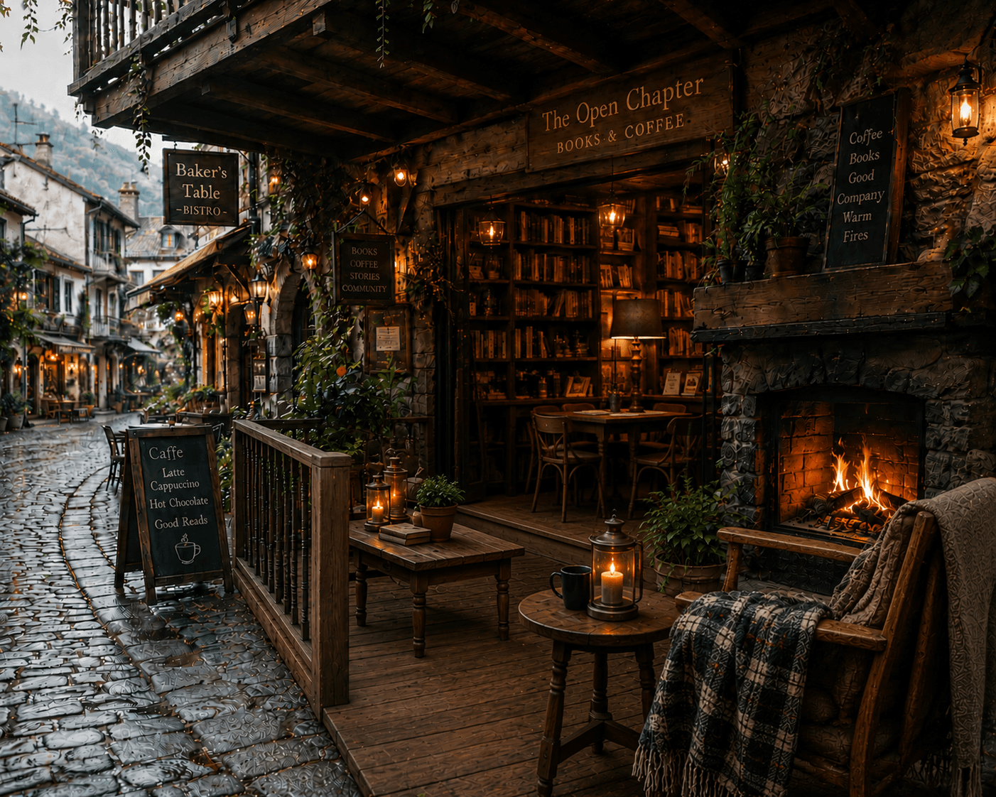 Bookshop café mystery