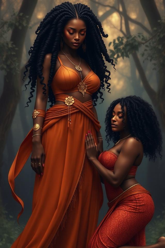 Bound Devotion in Silk and Flame