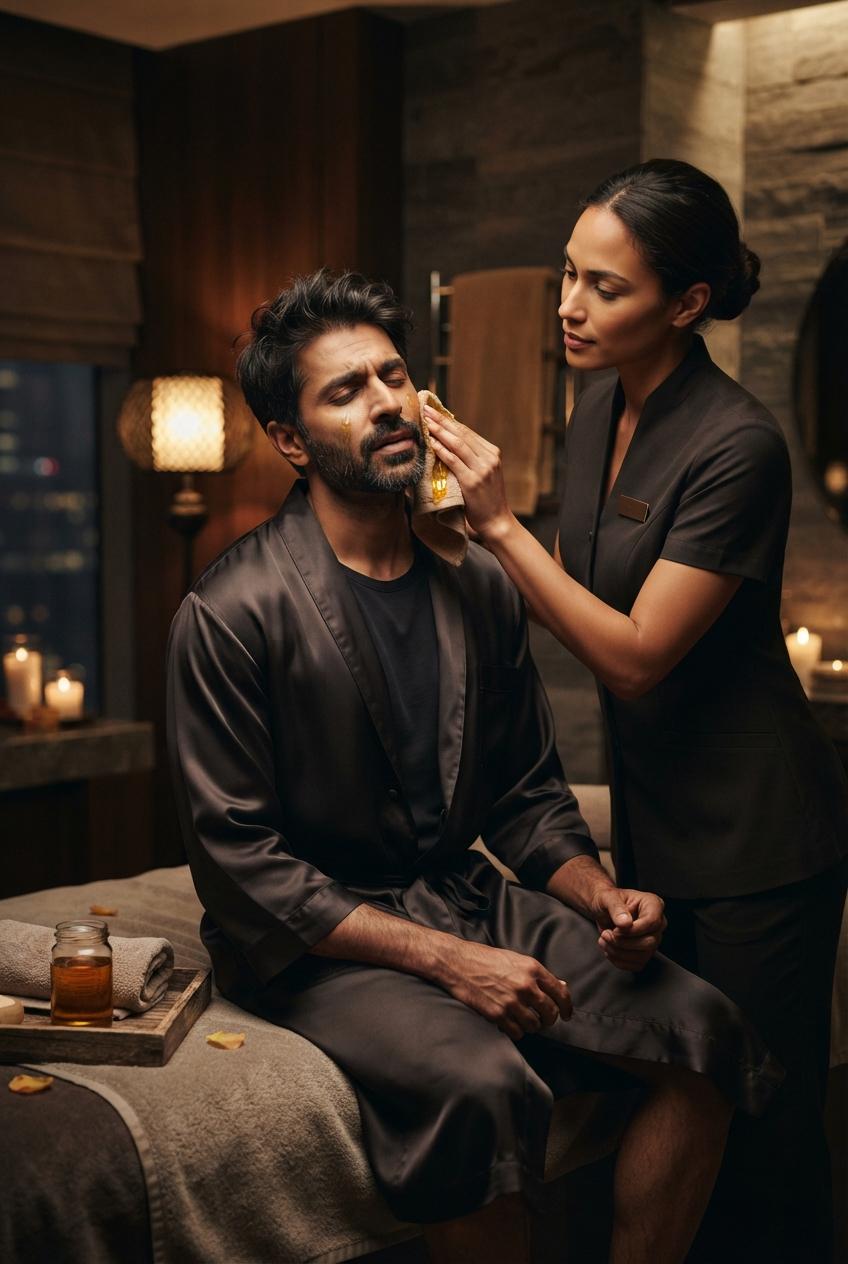 Hotel Manager Seduces Guest During Massage