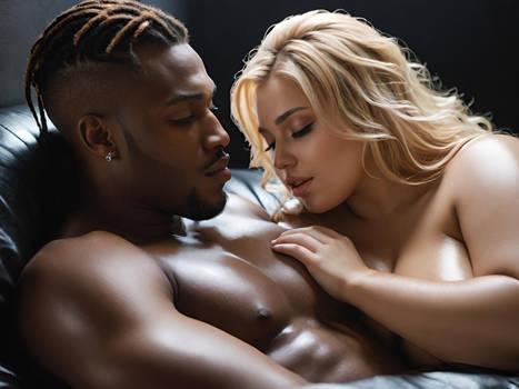 Black Hunk's Monster BBC Stuns Ellie in Her Kitchen