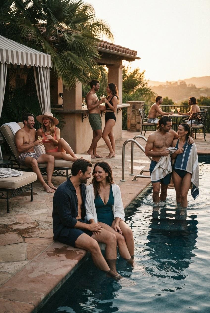 Games at the Nude Retreat