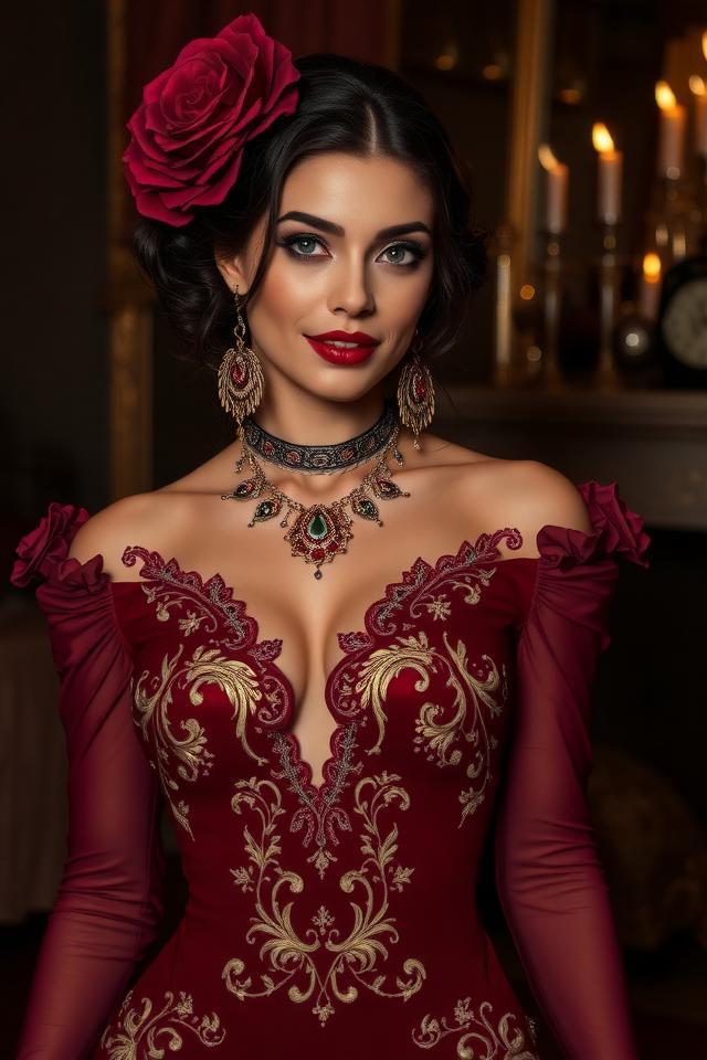 Transformed into a succubus aristocrat.