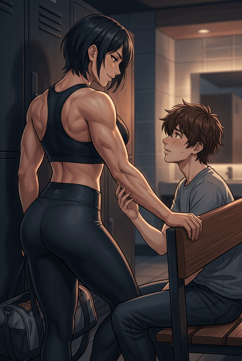 Worshipping my Girlfriend's Muscular Body