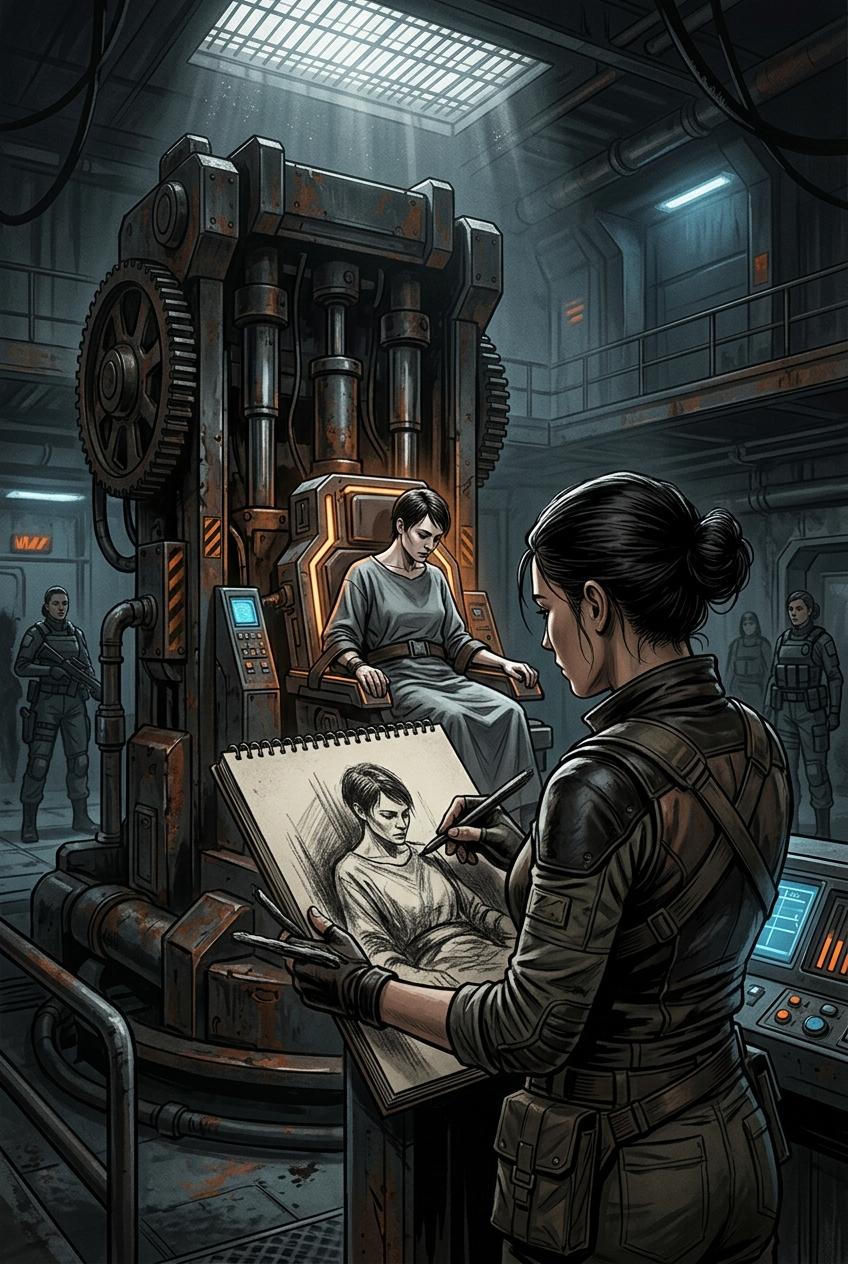 Court Artist Captures Punishment