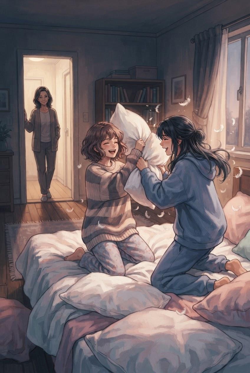 Mommy Catches Daughter Emily & BFF Amber