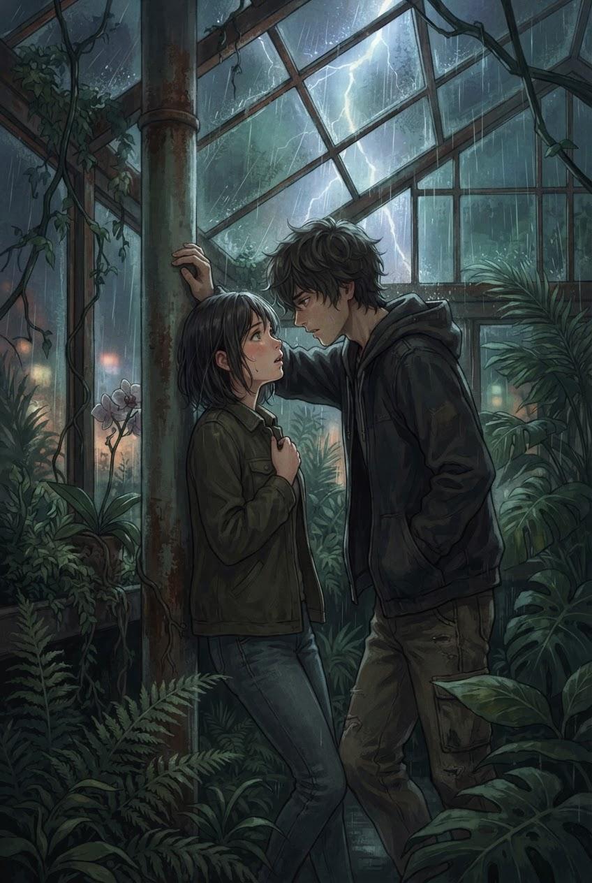 Strangers Fuck in Greenhouse During Rain