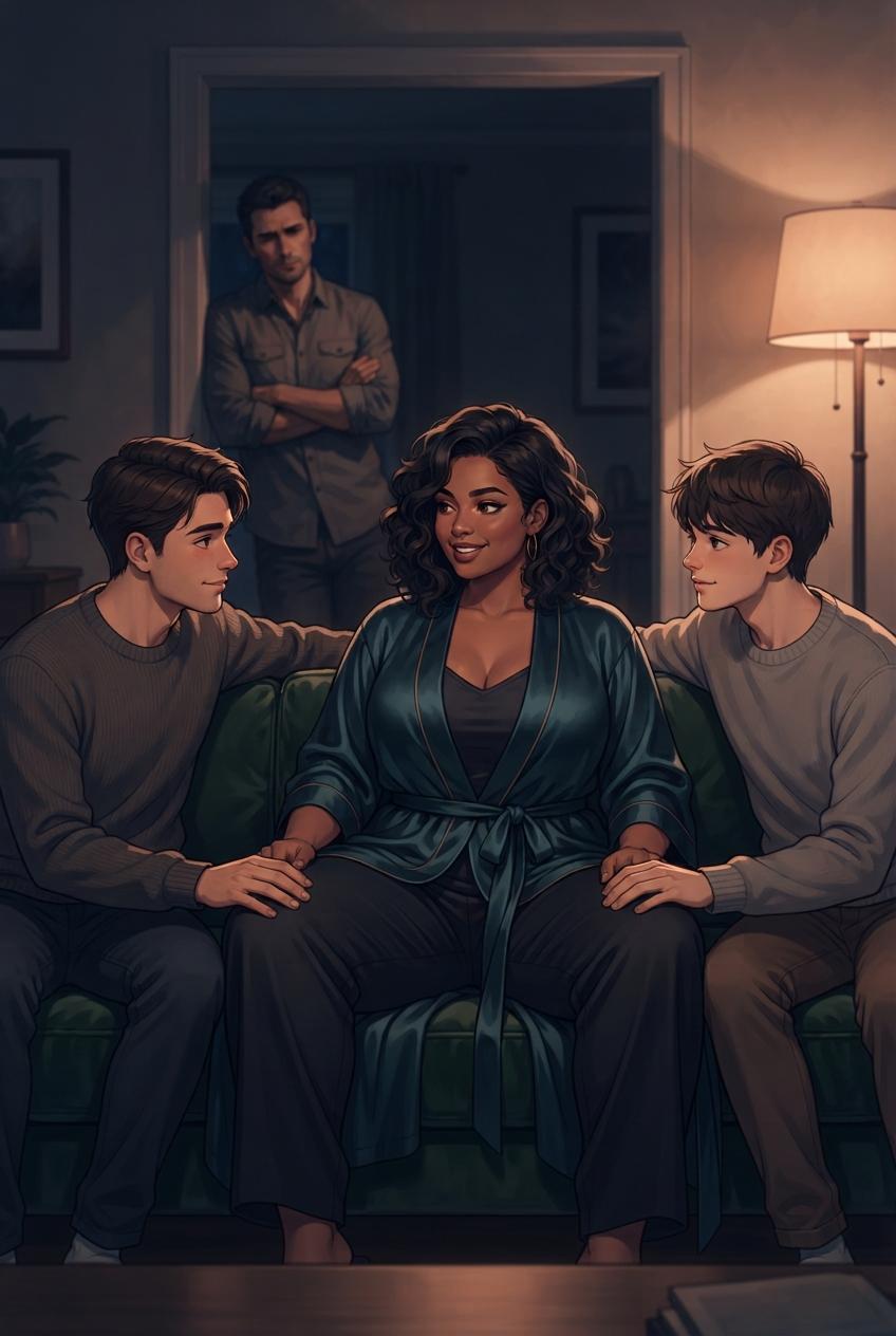 Wife Takes Two Teens While Hubby Watches