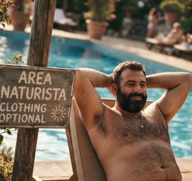 Ladies Line Up to Ride Him at Nudist Resort