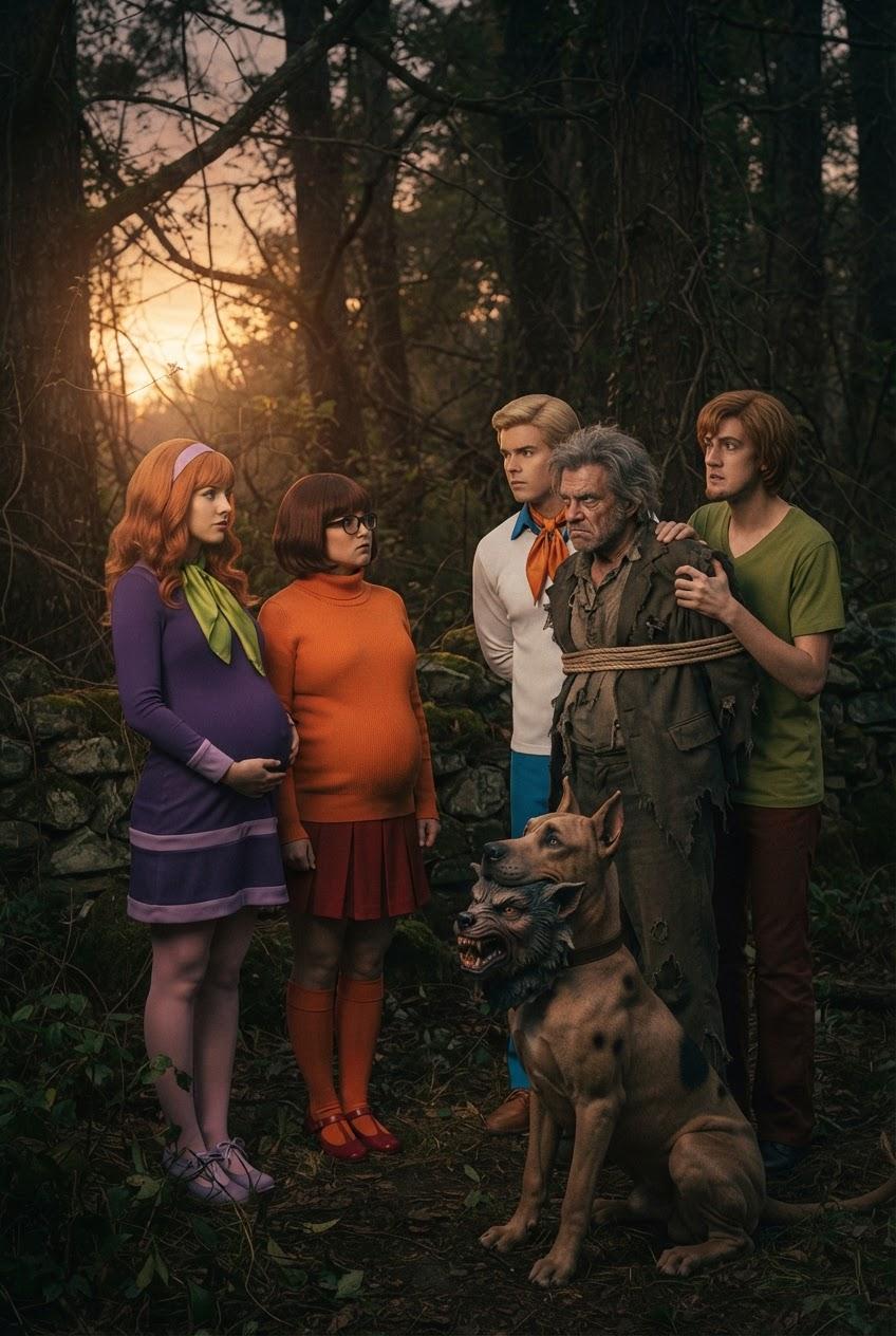 Scoobys gang and old man Winters