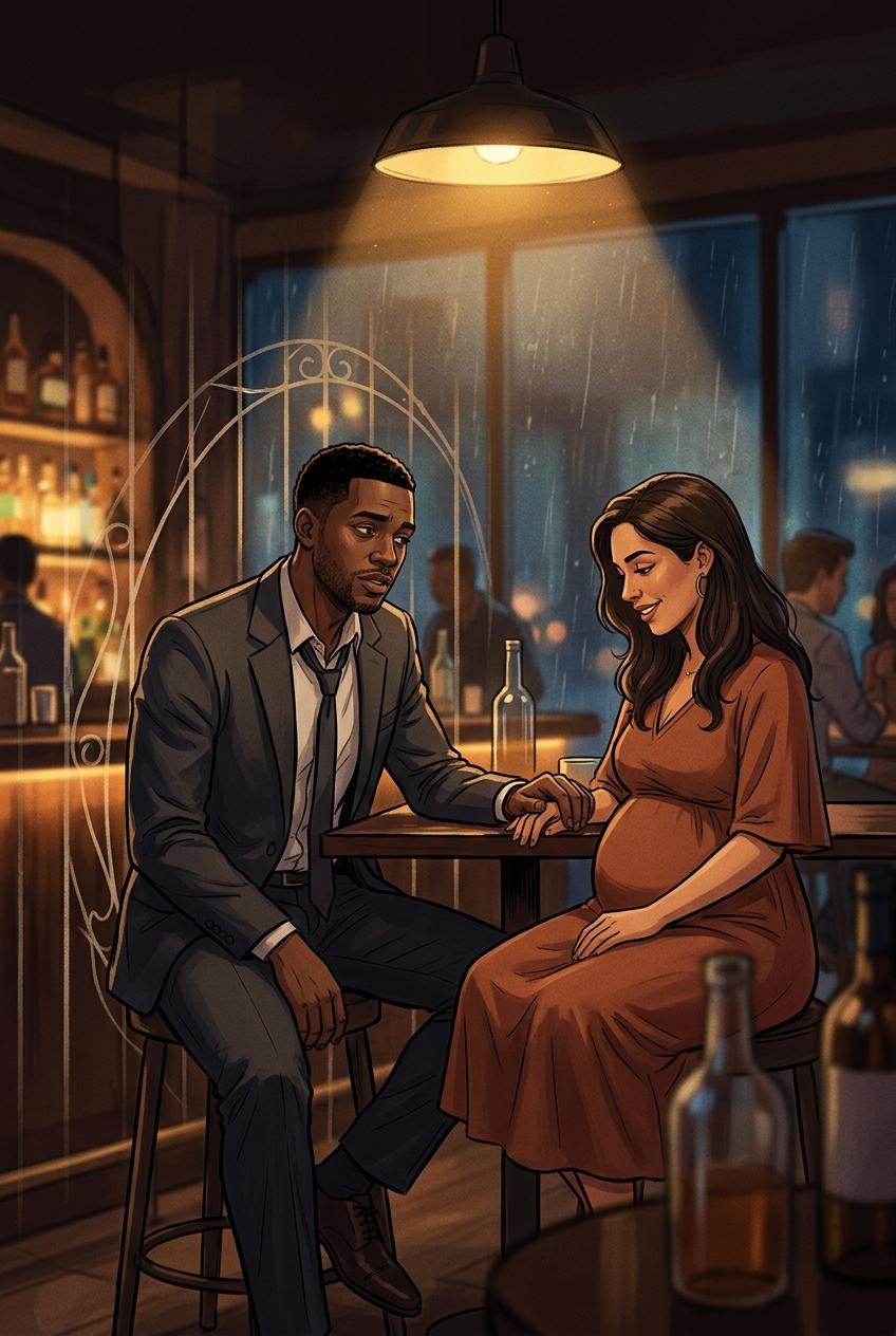 Locked BF Escapes to Pregnant Stranger