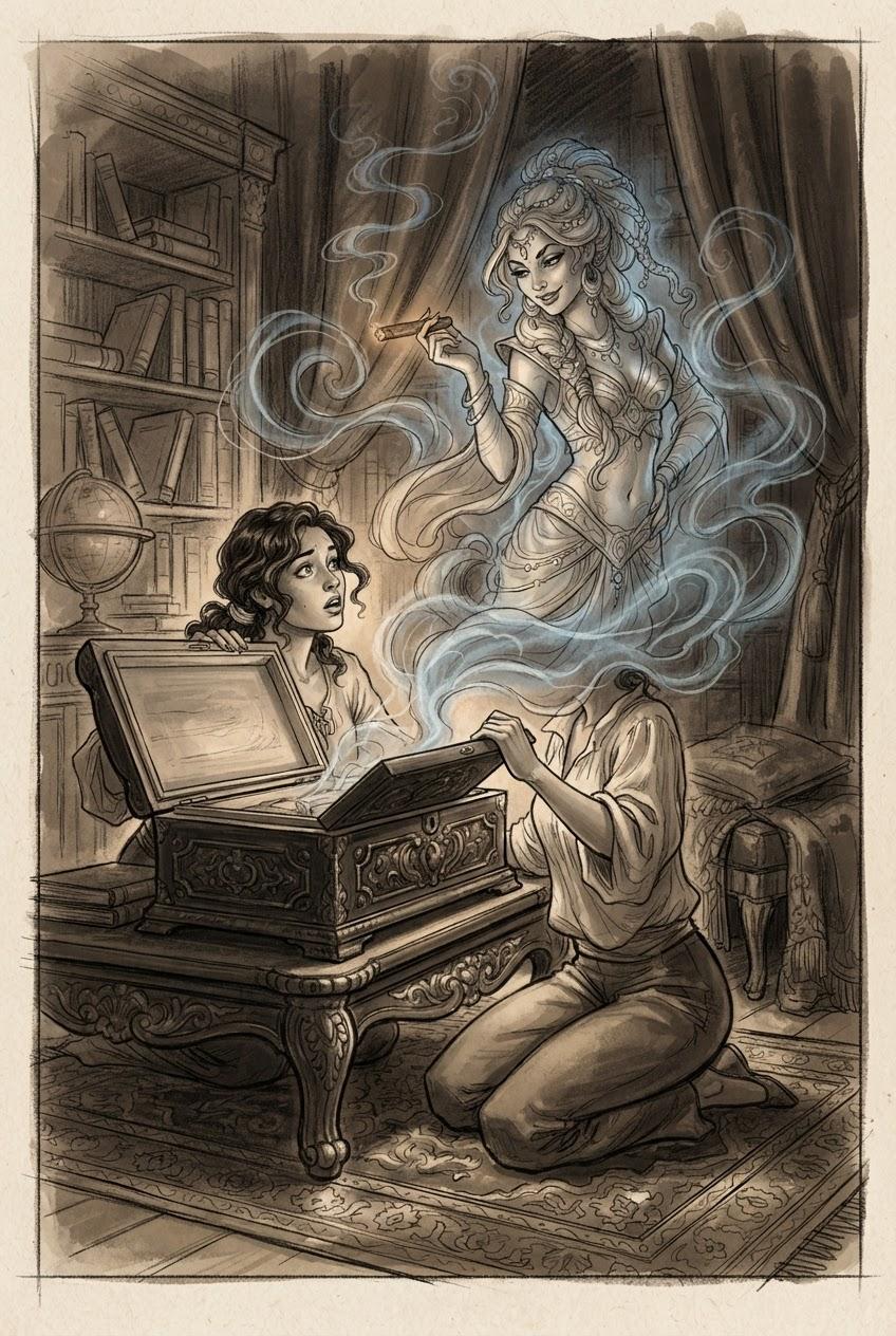 Woman's Three Wishes to a Genie