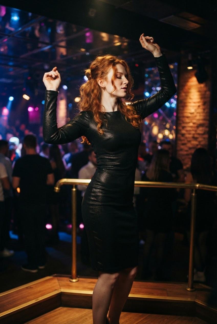 Redhead Seduces Shy Guy at Club