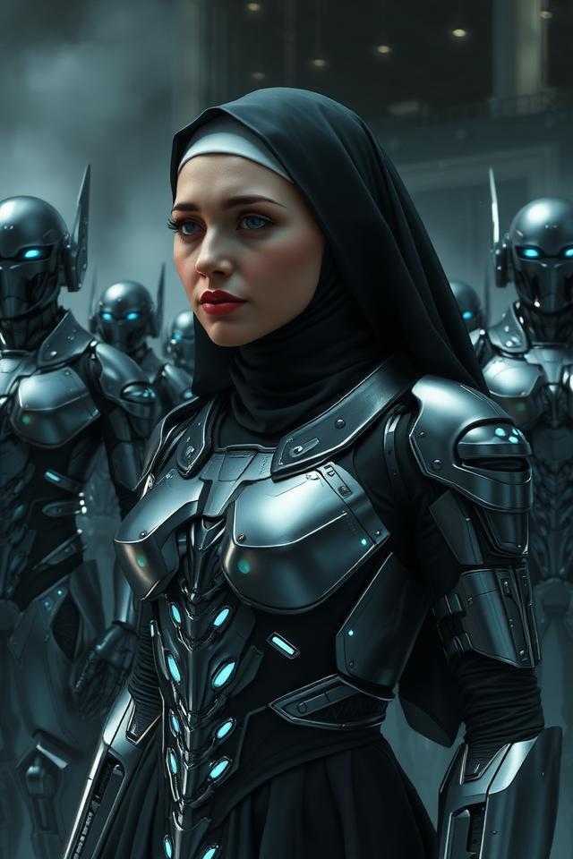 Reprogrammed Sister Serves Soldier Androids