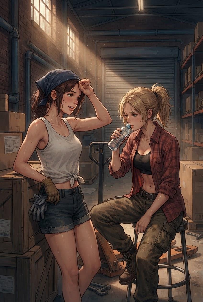 Two Coworkers Get Caught in the Heat