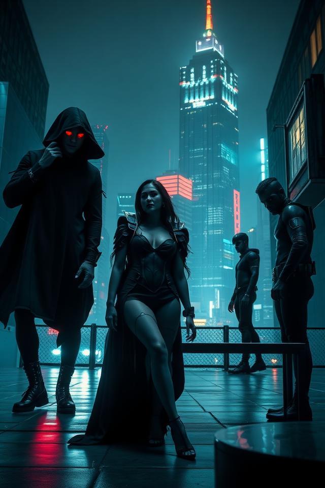 Superheroines Seduced By Vampire