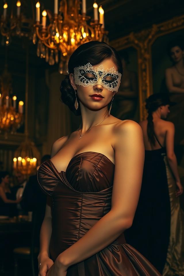 Cousin fucks at masked ball