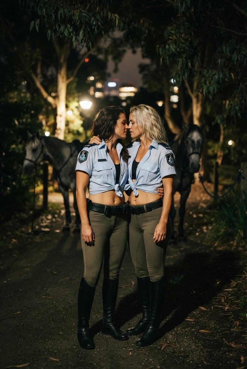 Mounted Branch Lesbian Initiation